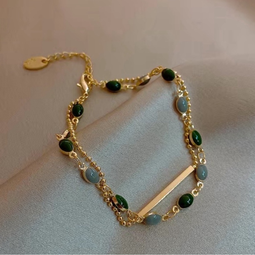 Gold Layered Beaded Bracelet - Picture 7 of 7